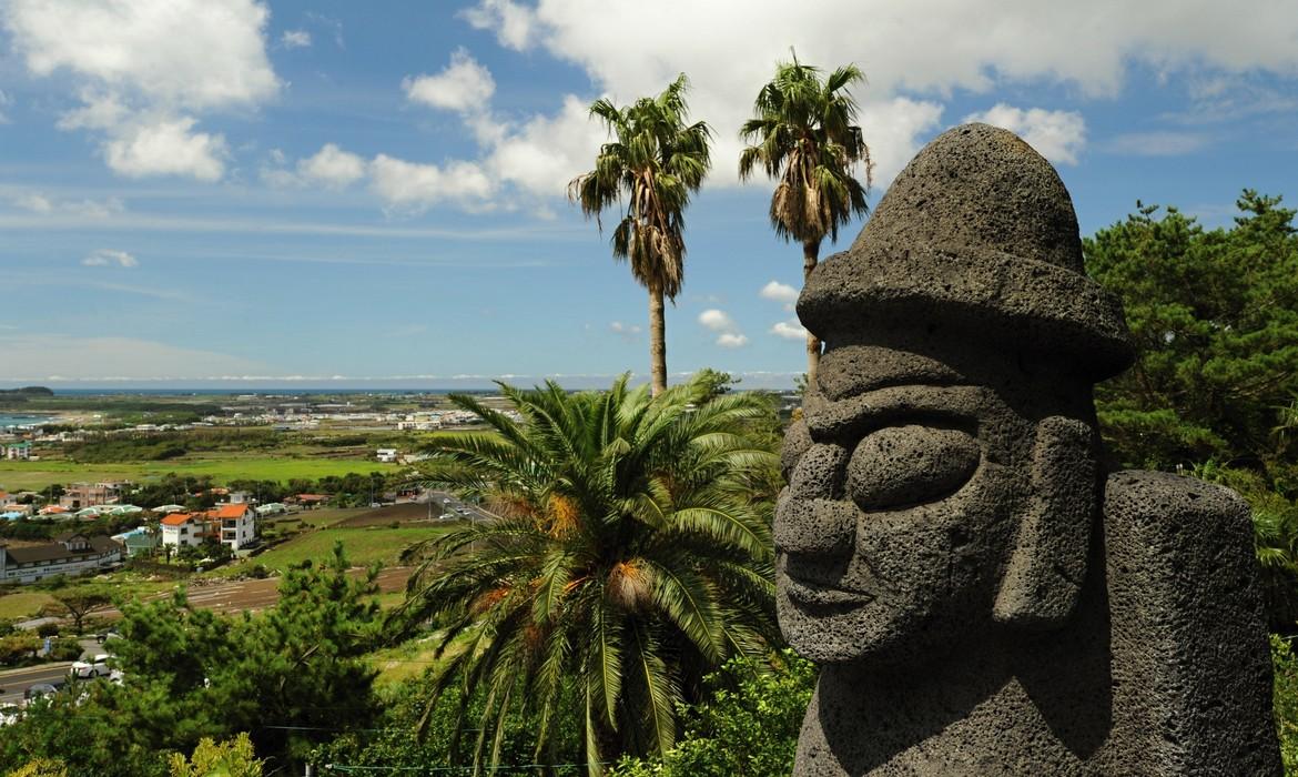 Jejudo Island Seen from Songaksan Mountain
