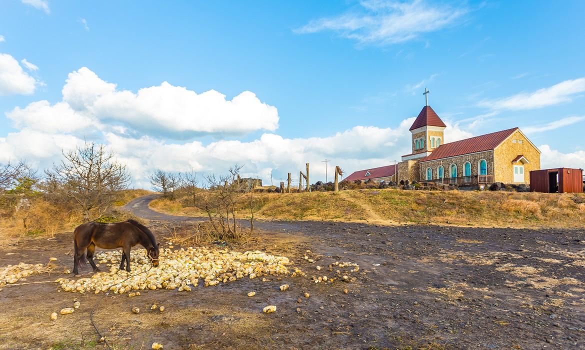View of Seopjikoji Mountain, Jeju Island
