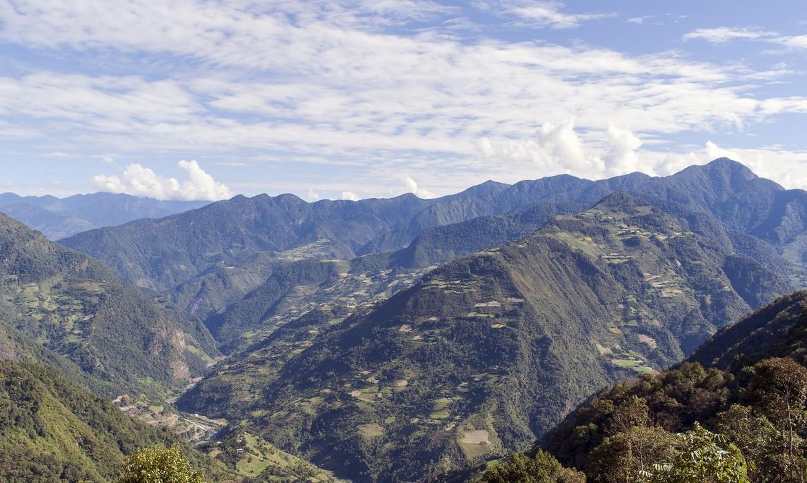 Bhutan eastern mountains near Trashigang
