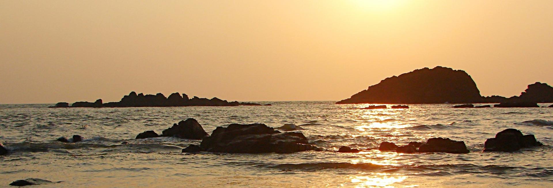 Coastline, sunset, Thalassery