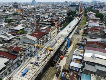 Construction of double track railway, Medan