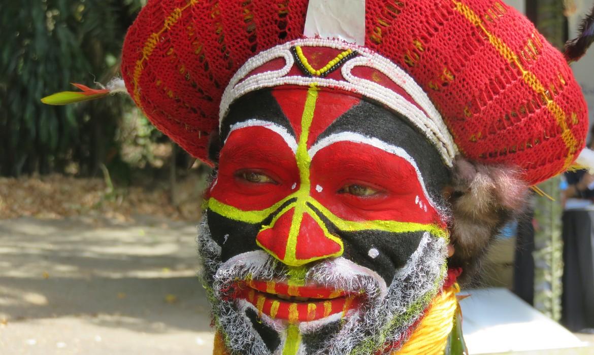 Tribal face paint, Papua New Guinea