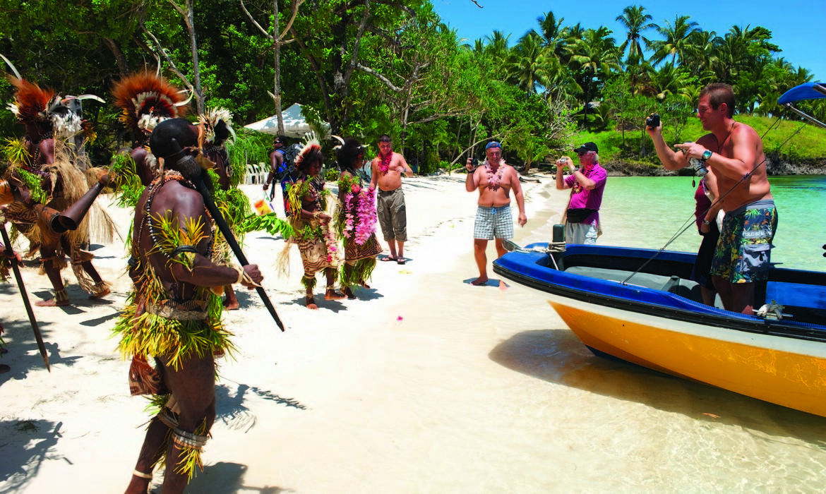 Meeting the locals, Tufi