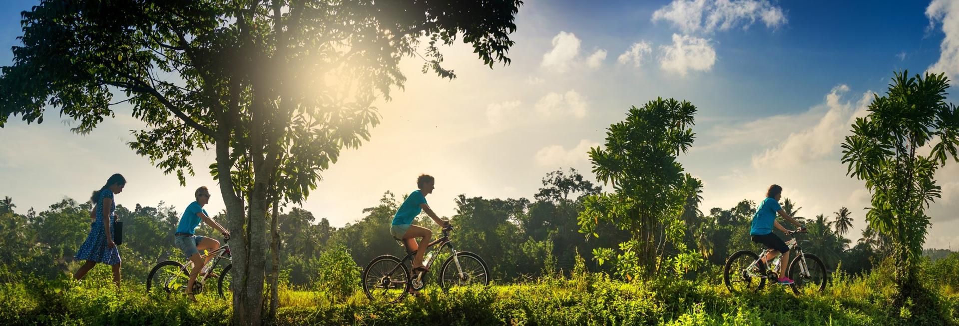 cycling in the countryside around Galle
