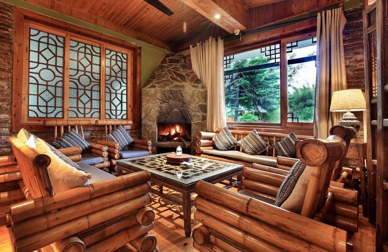 Fireplace, Yangshuo Mountain Retreat