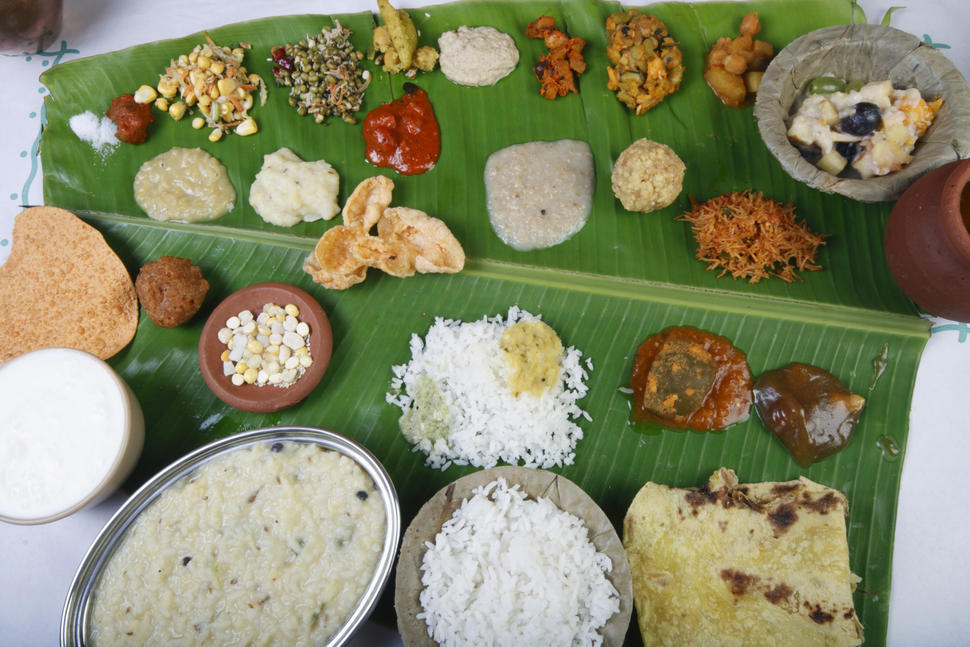Banana leaf curry