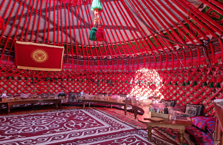 Inside Yurt
