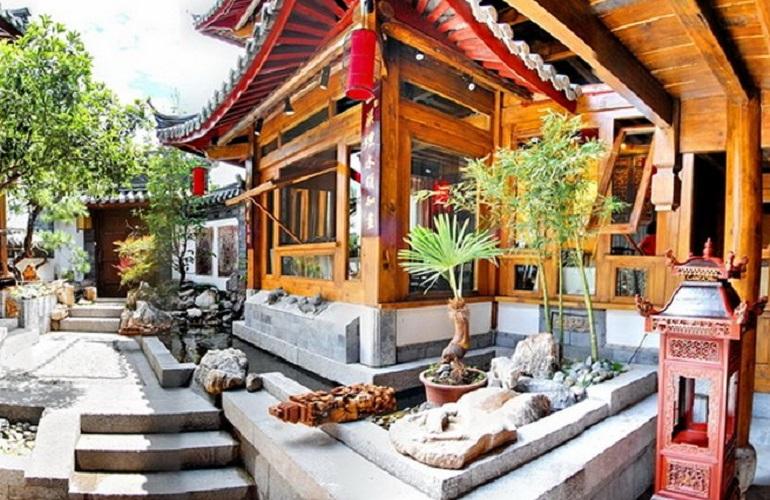 Inner courtyard, Zen Garden Hotel Lion Hill