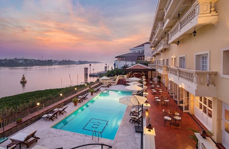 Riverside location, Victoria Chau Doc Hotel