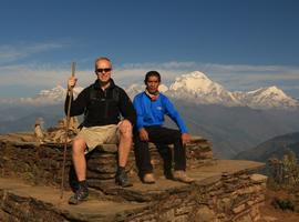 With my charming Sherpa on Poon Hill Trek