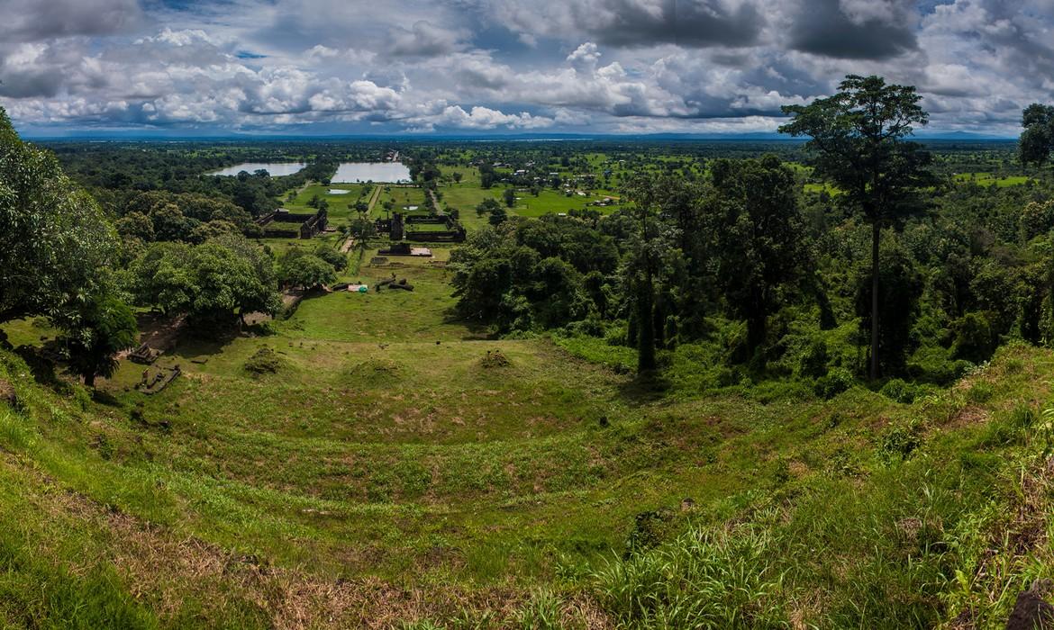 Wat Phou from a distance