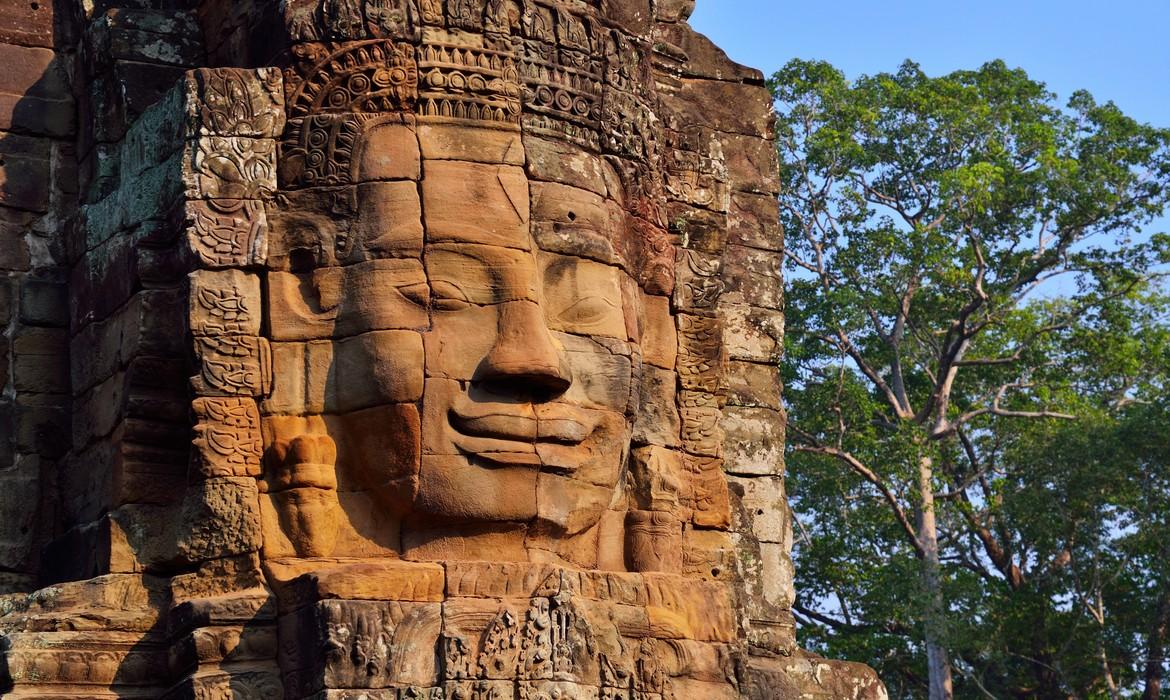 Bayon face