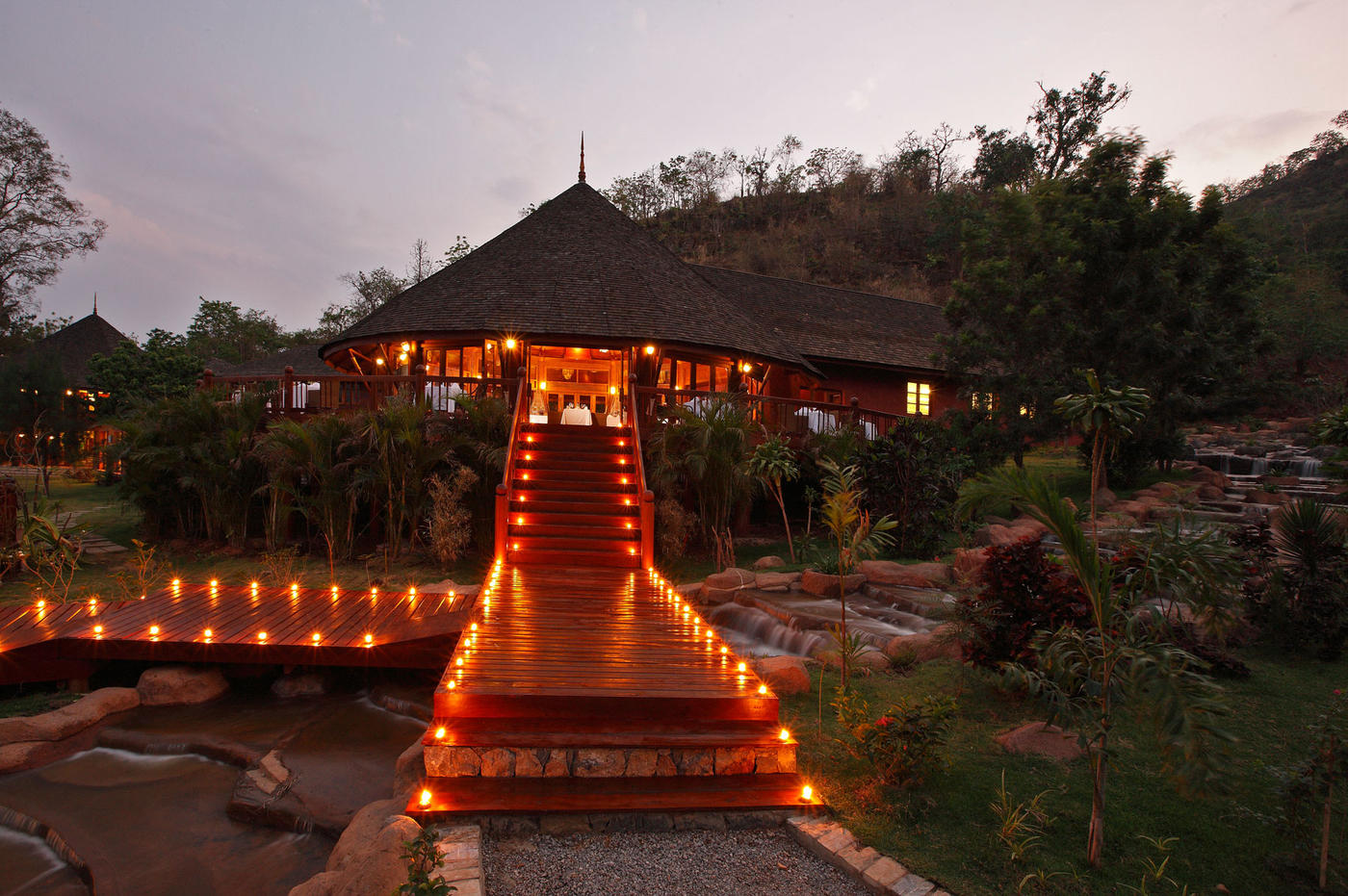 Restaurant exterior, Pristine Lotus Spa Resort