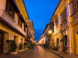 Dusk in Vigan, Luzon, the Philippines