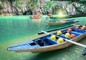 Paddle through the Underground River