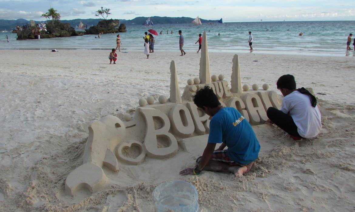 Boracay sandcastle