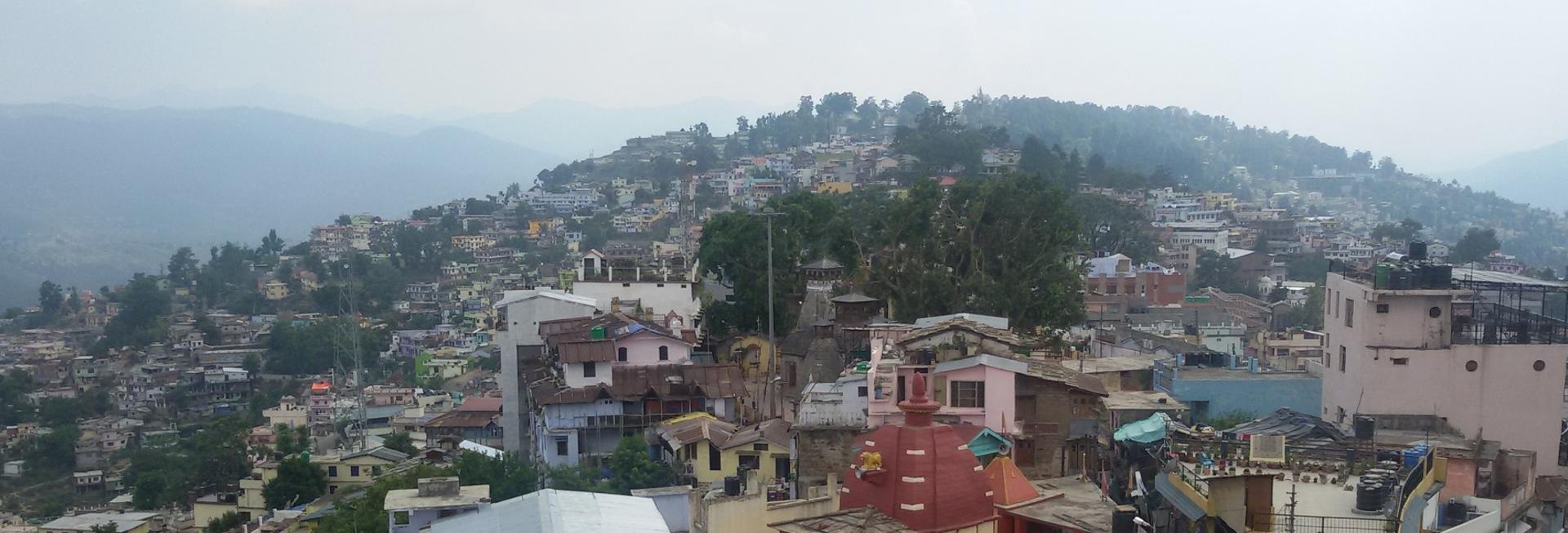 Overview of Almora town, Almora
