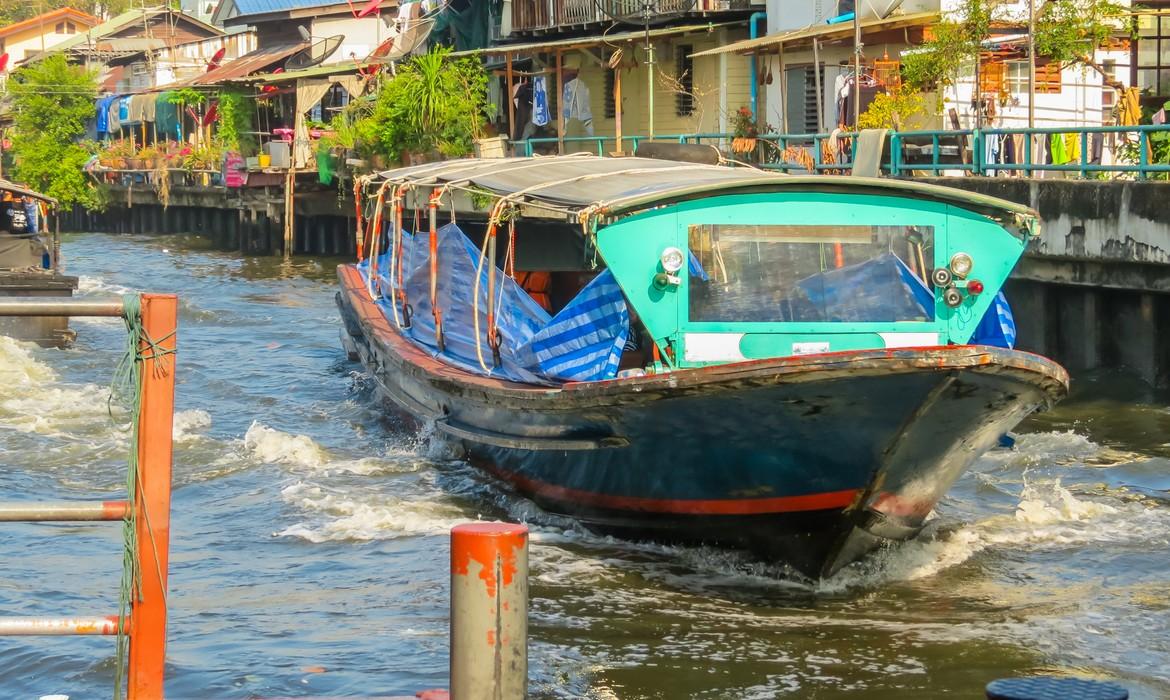 Ferry boat on the klong, Bangkok