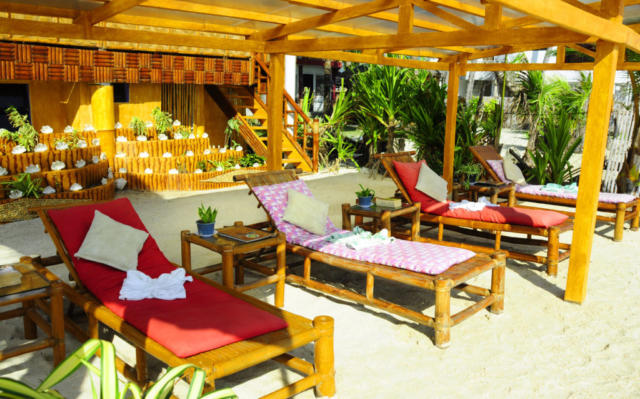 Sun-loungers, Coral Blue Oriental