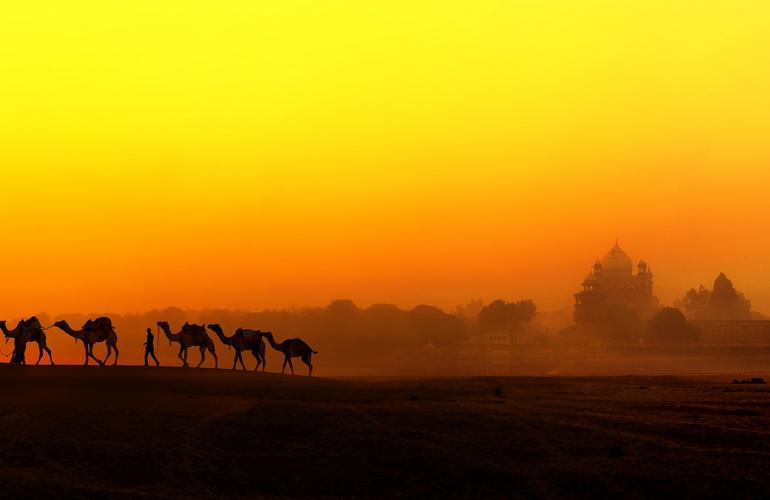 Taj Mahal at sunset, Agra