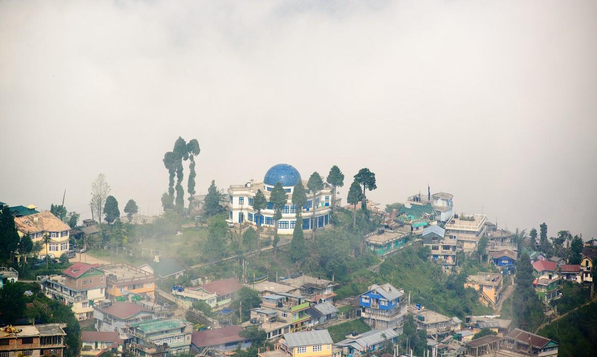 Misty hill top, Darjeeling