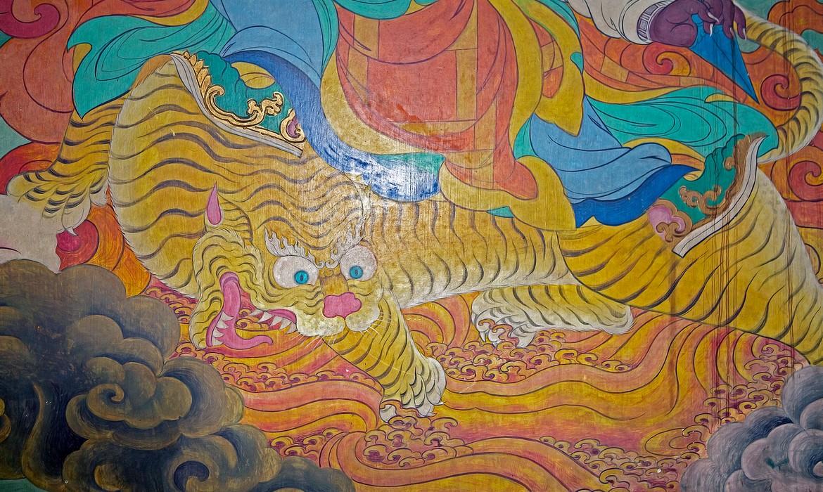 Buddhist mural, Kalimpong