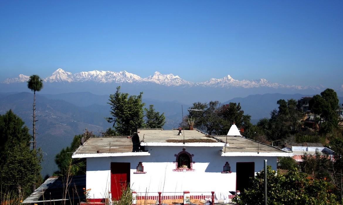 House overlooking valley, Almora