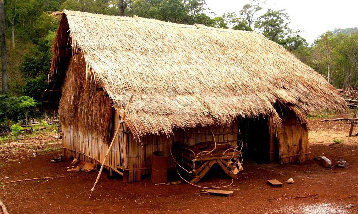 Hut of the Bunong people, Mondulkiri