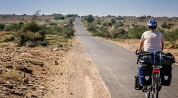 Cycling through the desert, Rajasthan