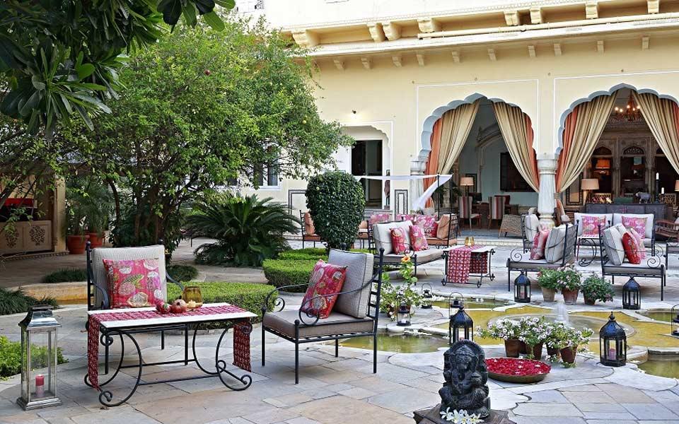 Courtyard, Samode Haveli
