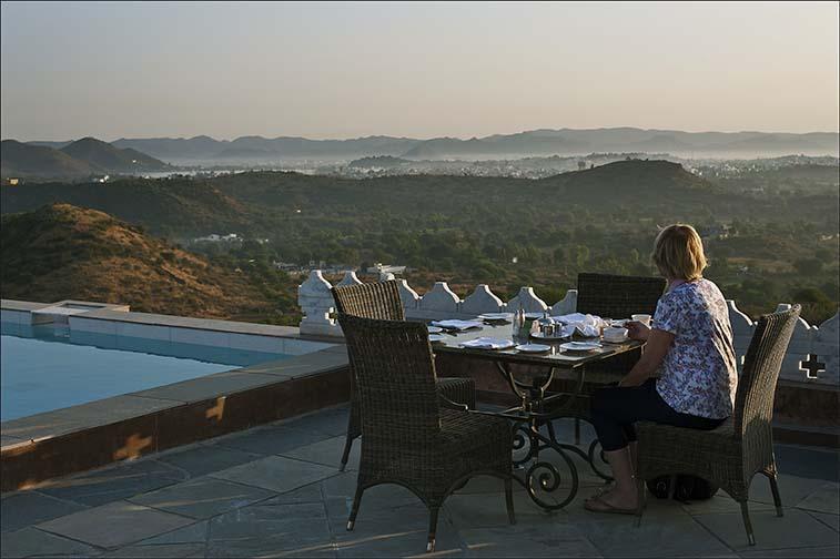 View from breakfast, Fatehgarh