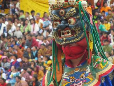 Masked dancer, Thimpu