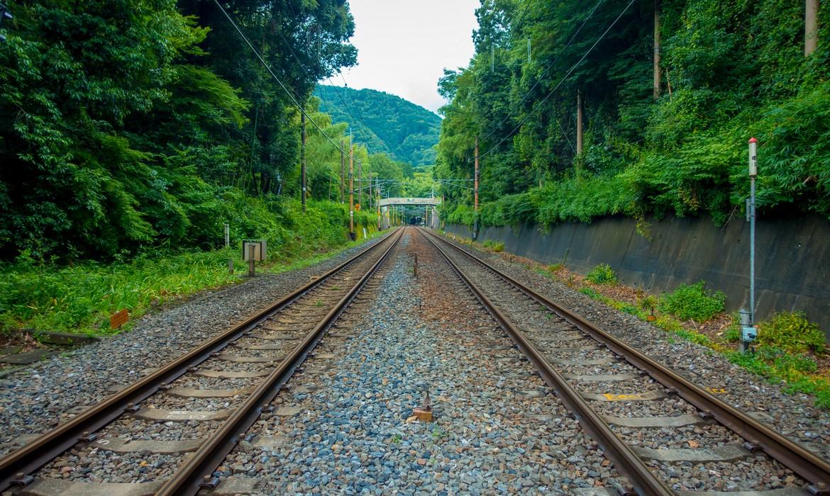 Railway at Gora Station, Hakone
