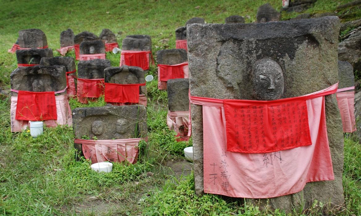 Jizo statues, Nara