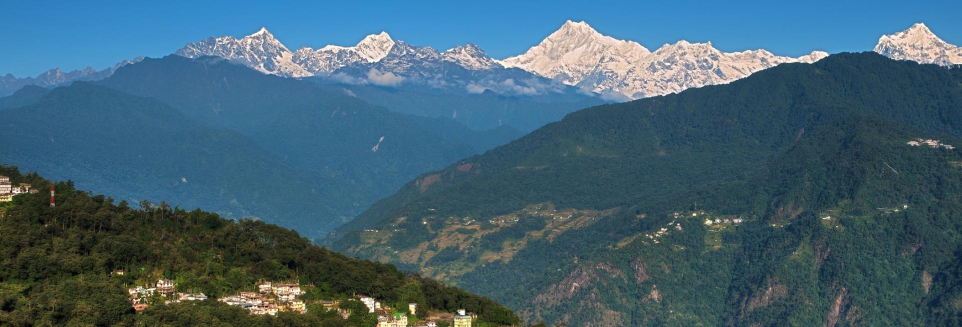View of Kachenjunga, Gangtok