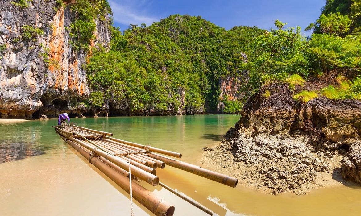Bamboo raft, Khao Sok National Park