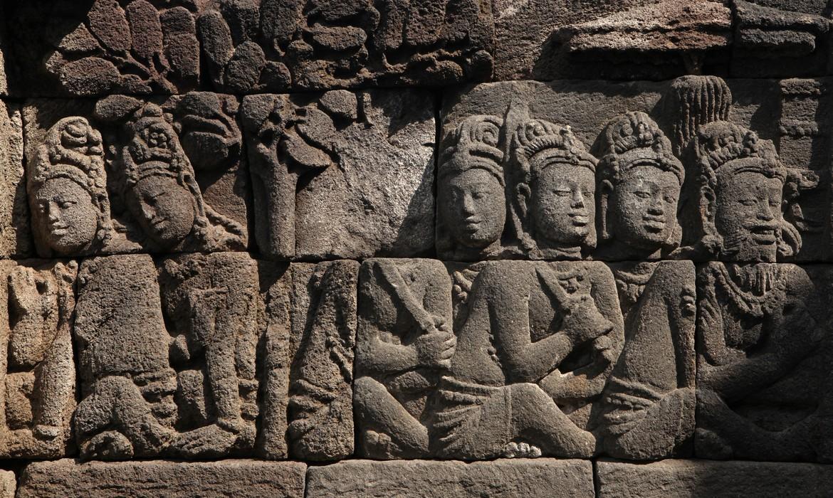 Temple detail, Borobudur