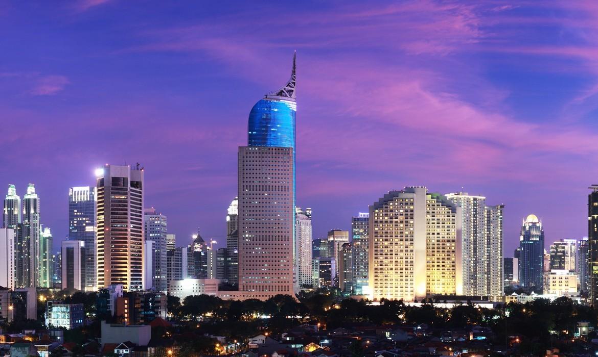 City sunset, Jakarta