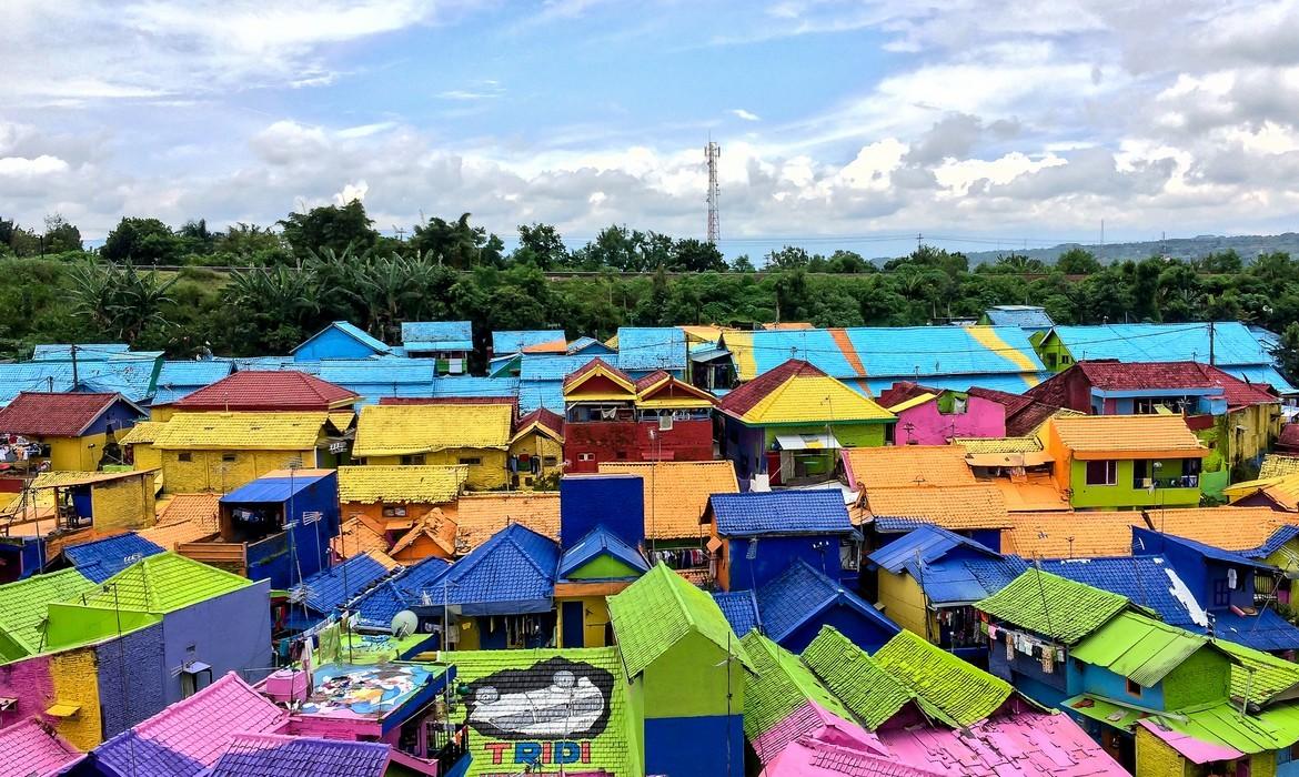 Colorful Houses of Kampung Warna Warni in Jodipan Village, Malang