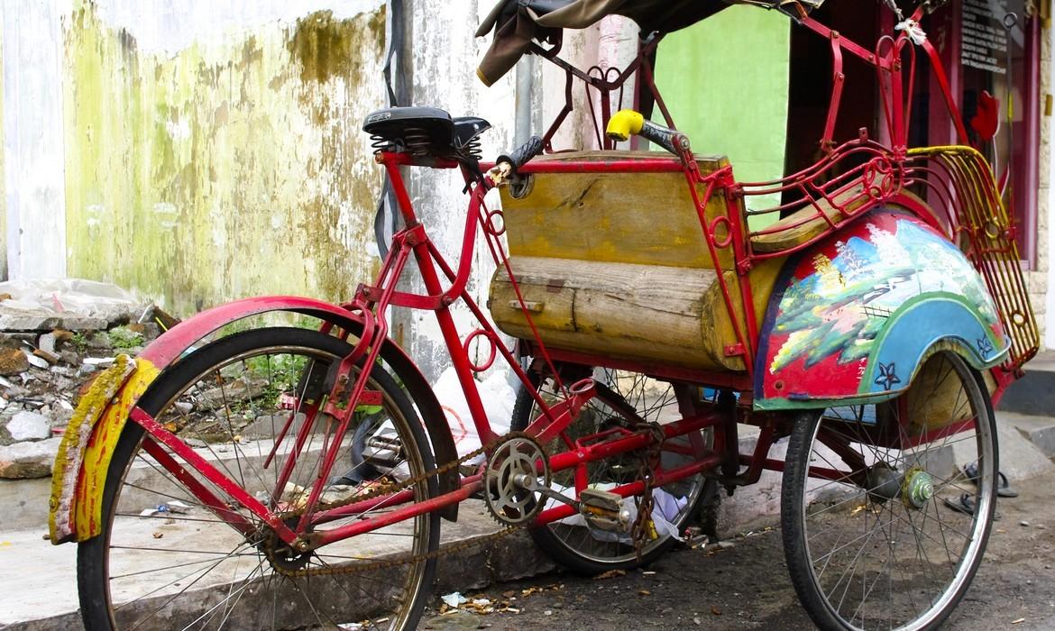 Tricycle rickshaw, Yogyakarta