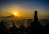 Sunrise at Borobudur