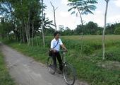 Cycling to Prambanan