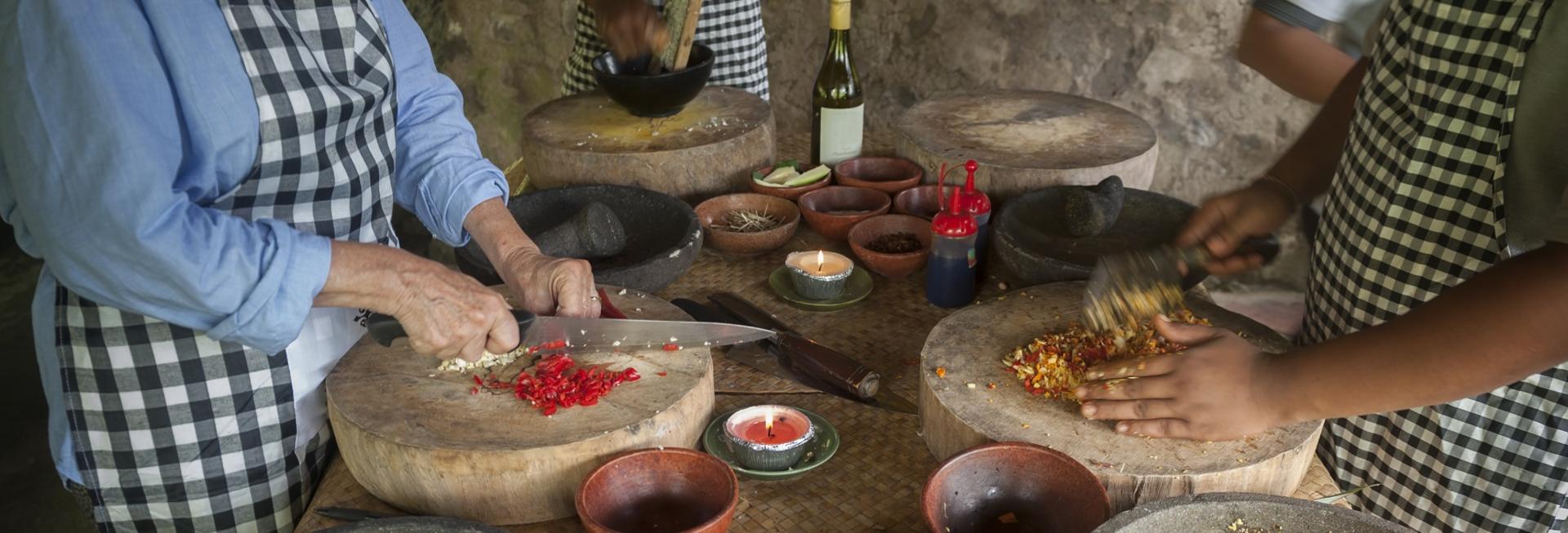 Cooking class, India