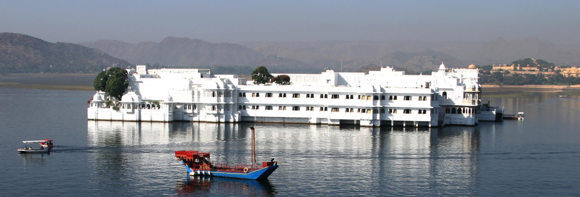 Boats on Lake Pichola, Udaipur, Rajasthan
