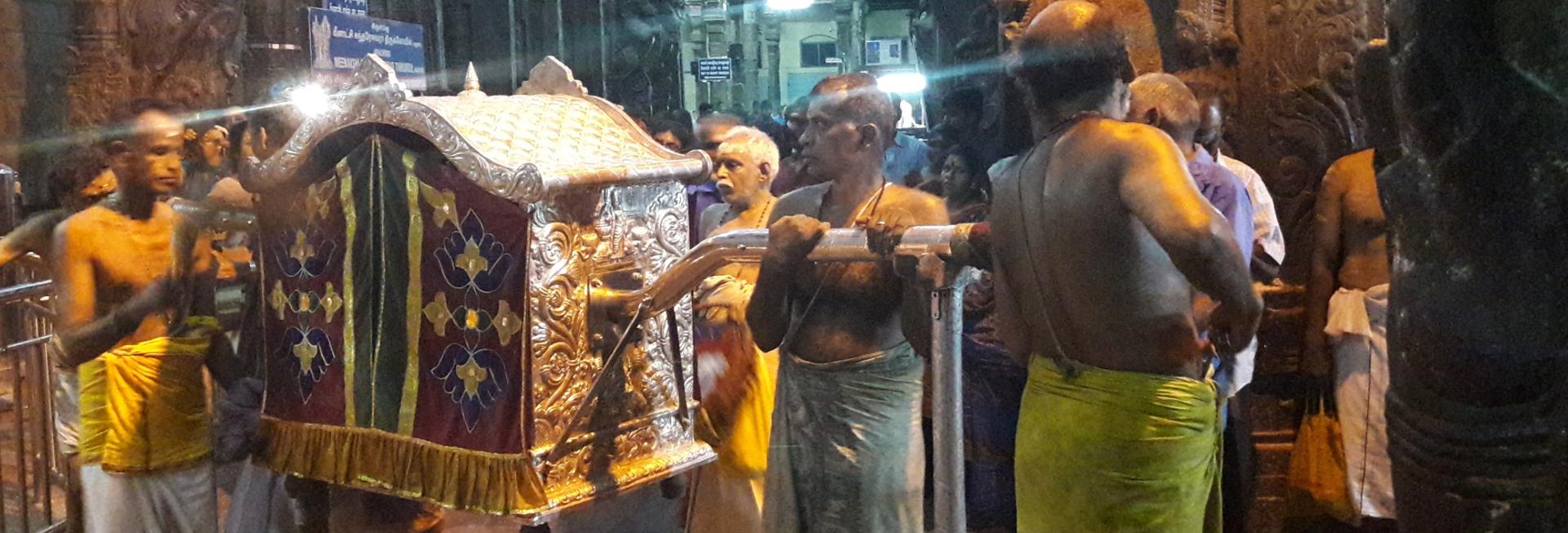 Putting to bed ceremony at Meenakshi, Madurai