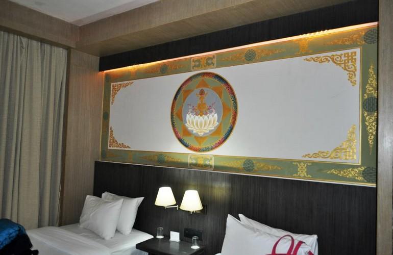 Bedroom detail, Hotel Pedling