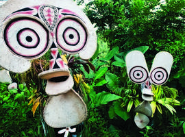 Fire dance masks, Rabaul