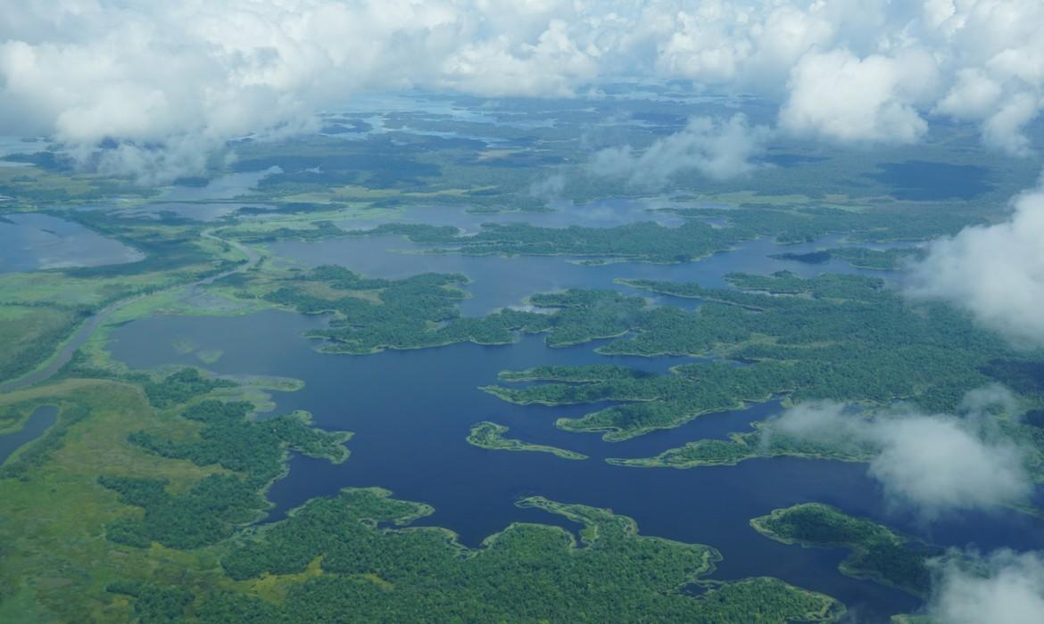 Aerial view, Lake Murray