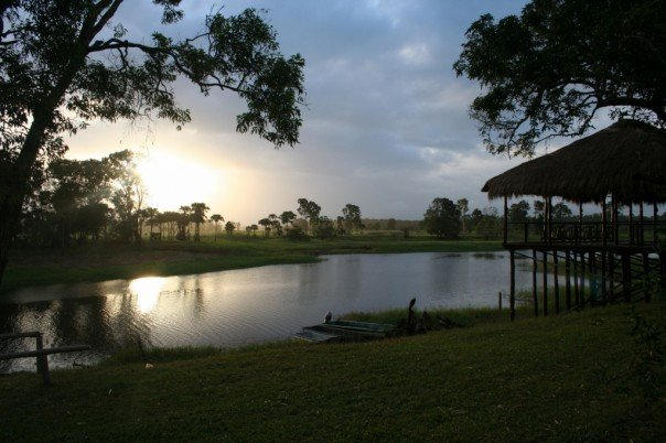 Sunset, Bensbach Wildlife Lodge