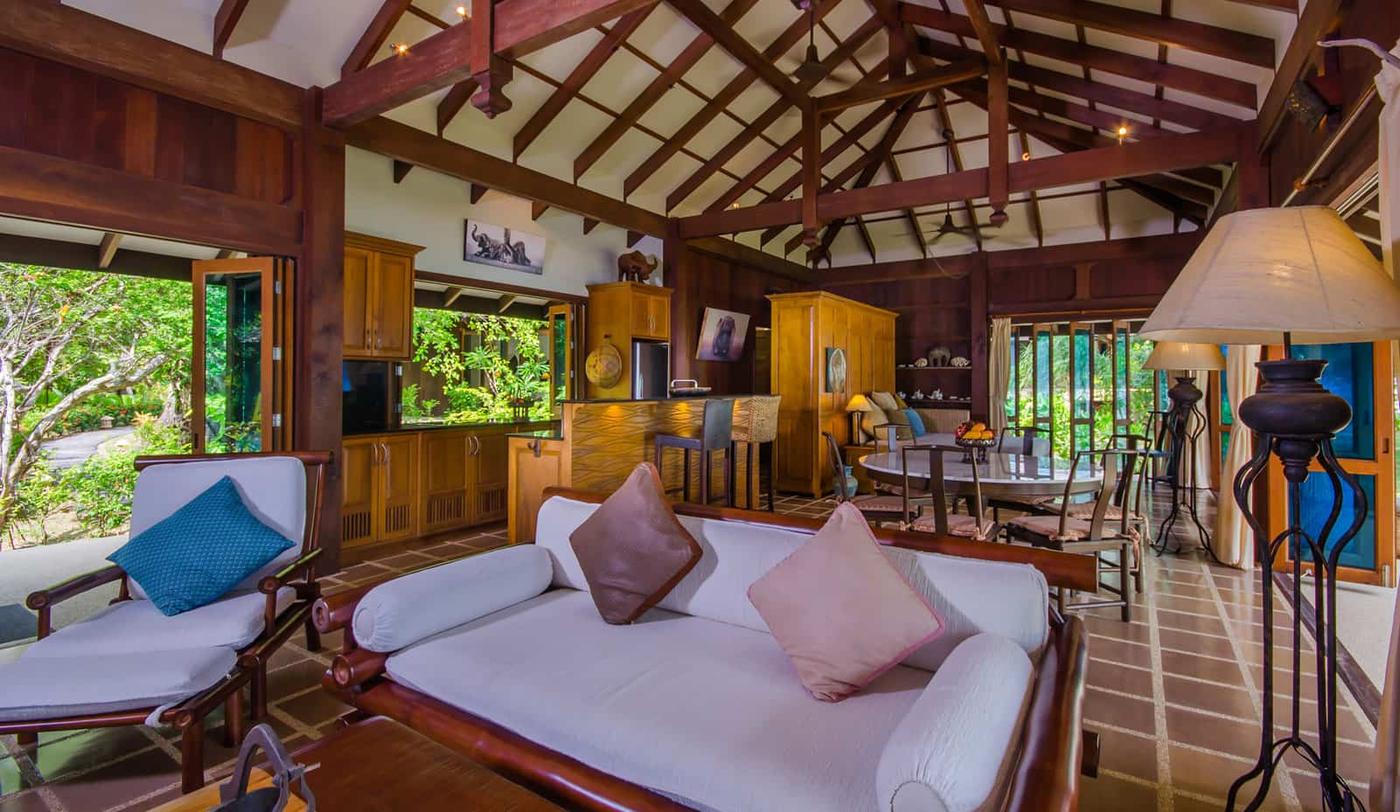 Living area, Koh Jum Beach Villas